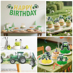 Xynic pique gâteau tracteur détaillé pour décorer un gâteau festif