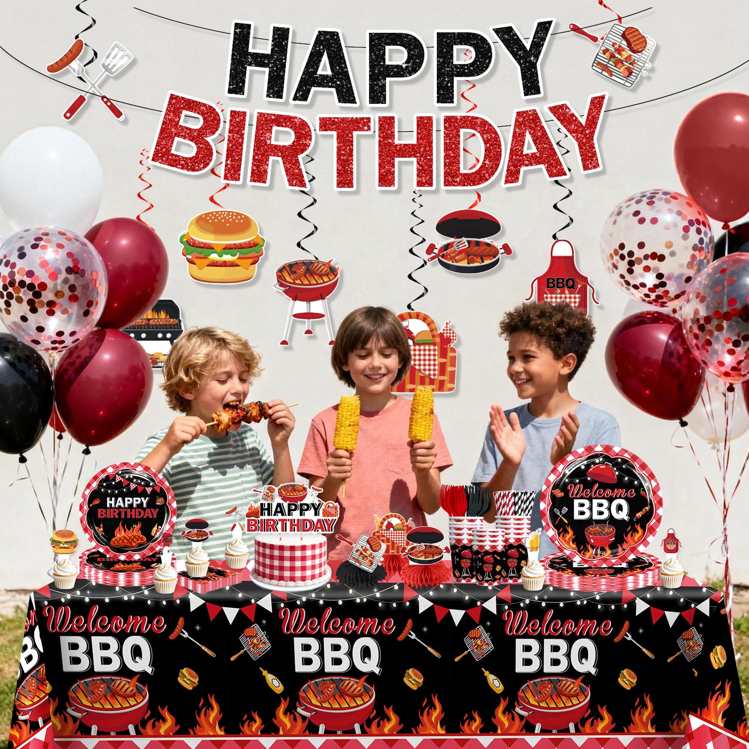 Xynic table dressée en extérieur illustre ambiance BBQ conviviale
