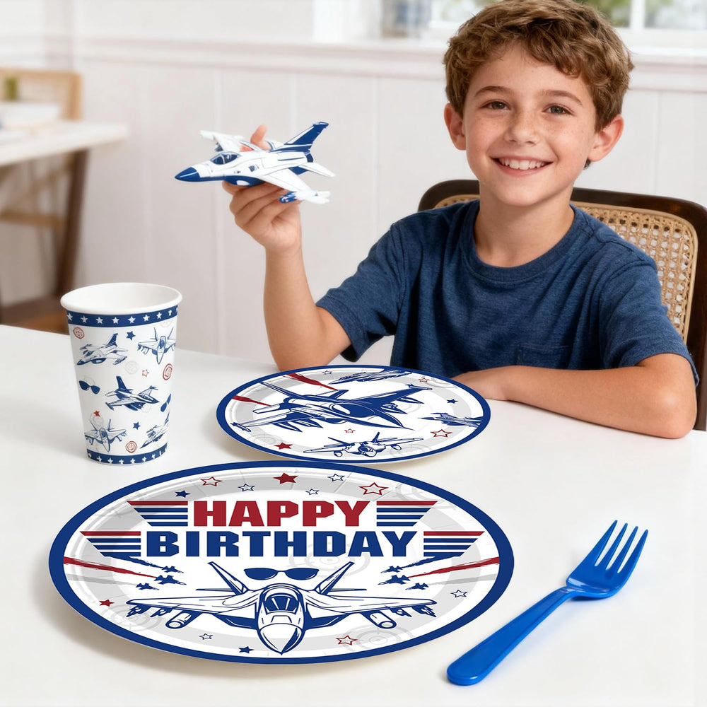 Toppers cupcakes Xynic motif avion, ajout décoratif facile et visuel