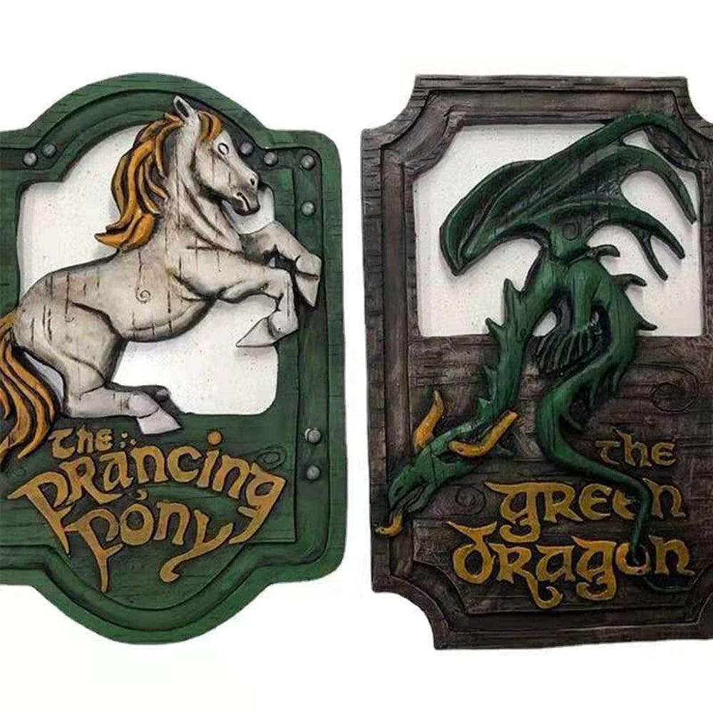 XYQ Prancing Pony enseigne de face montrant détail et charme décoratif