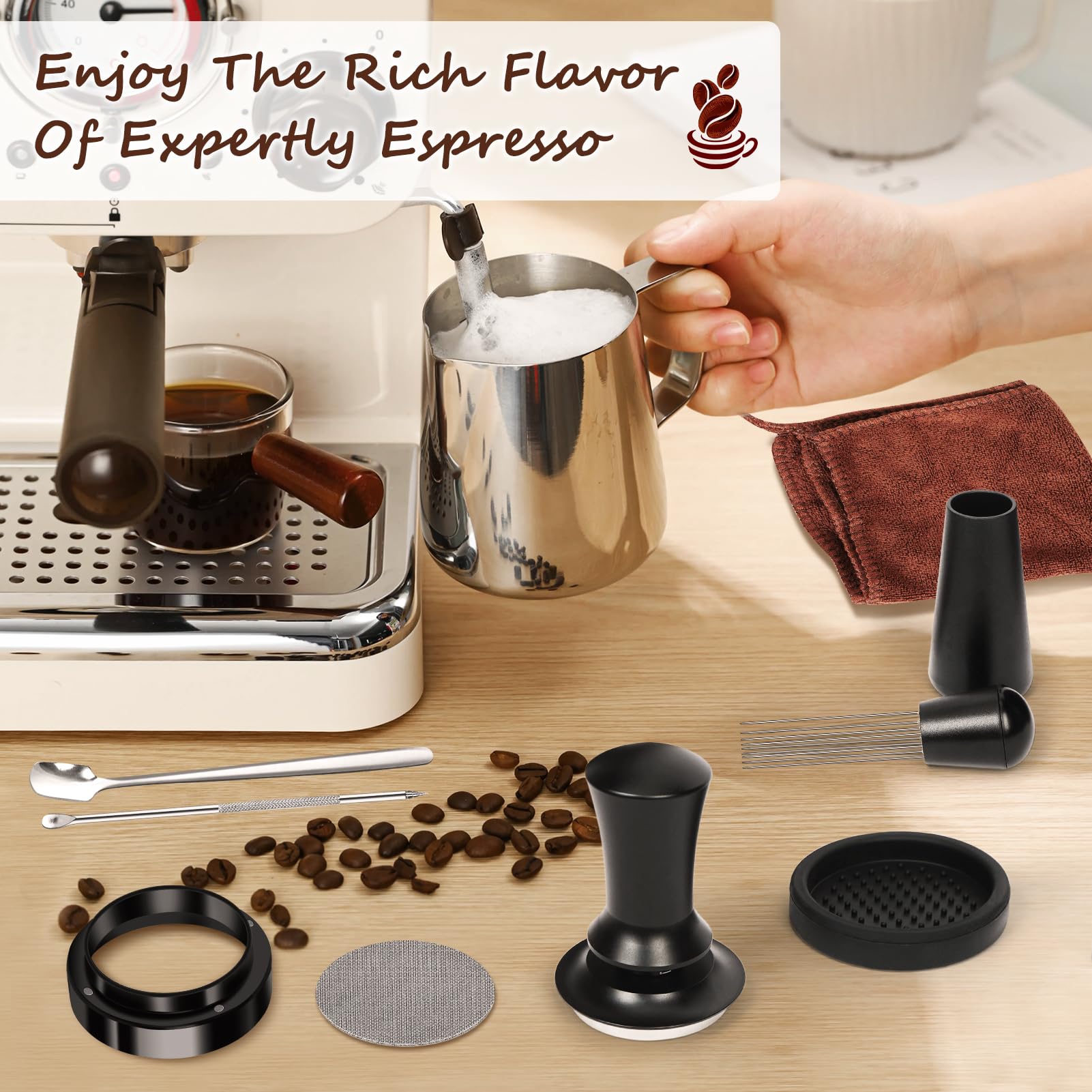 Y-Step latte art pochoirs et stylet créant motifs attractifs pour boissons
