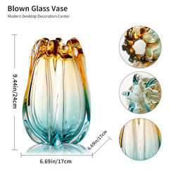 YACSNBF vase gros plan couleur révélant teintes boho vibrantes