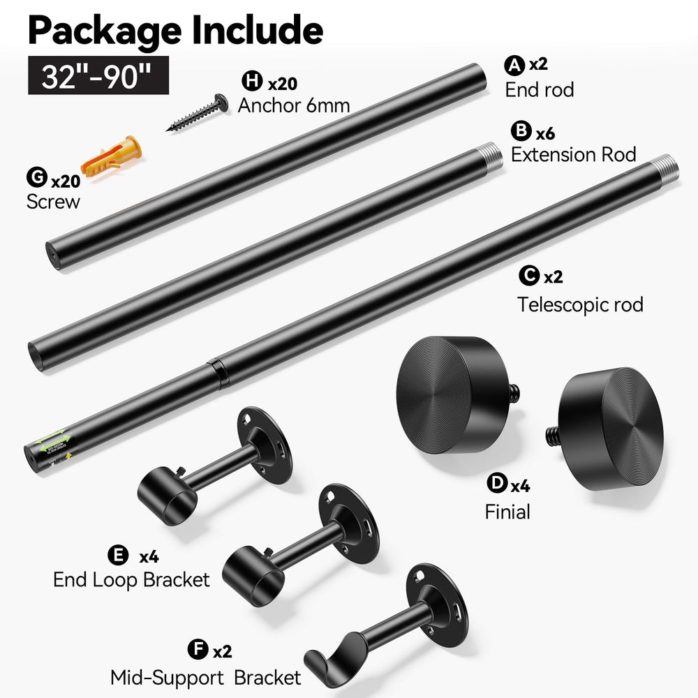 YaFex kit avec vis et chevilles fourni pour une installation complète et simple