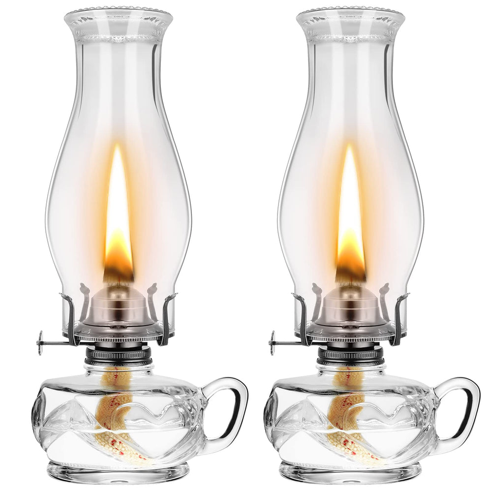 Yahenda lanterne en verre clair vue frontale, élégance décorative
