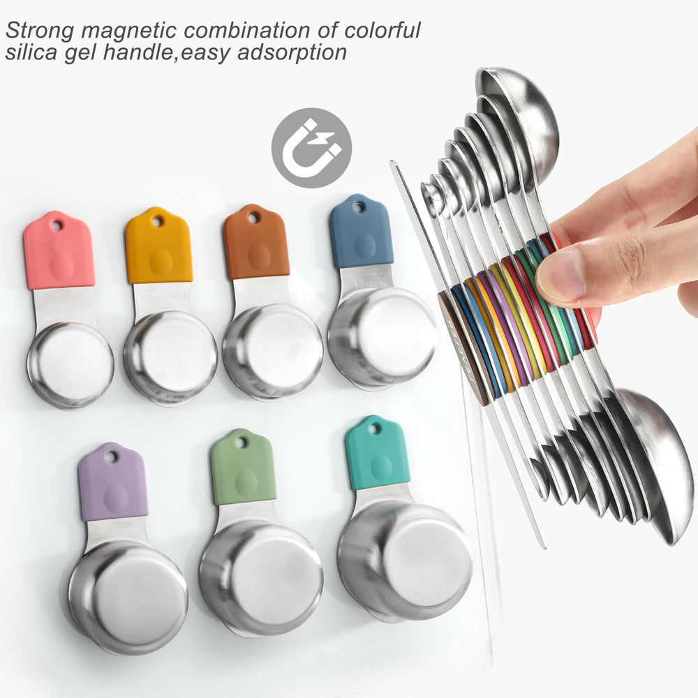 YAMOLIN tasses empilées aimantées sur elles-mêmes pour rangement compact