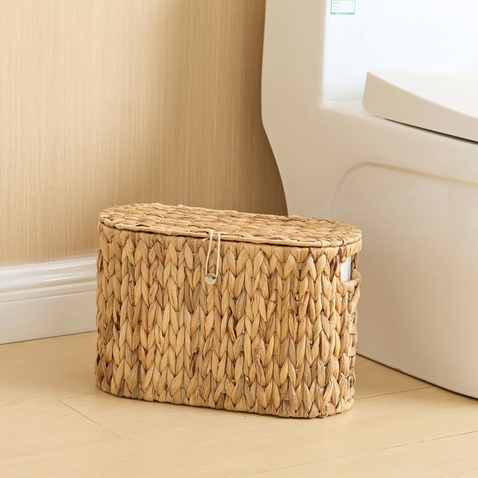 YANGQIHOME couvercle fermé avec bouton sécurisant le contenu et le protégeant