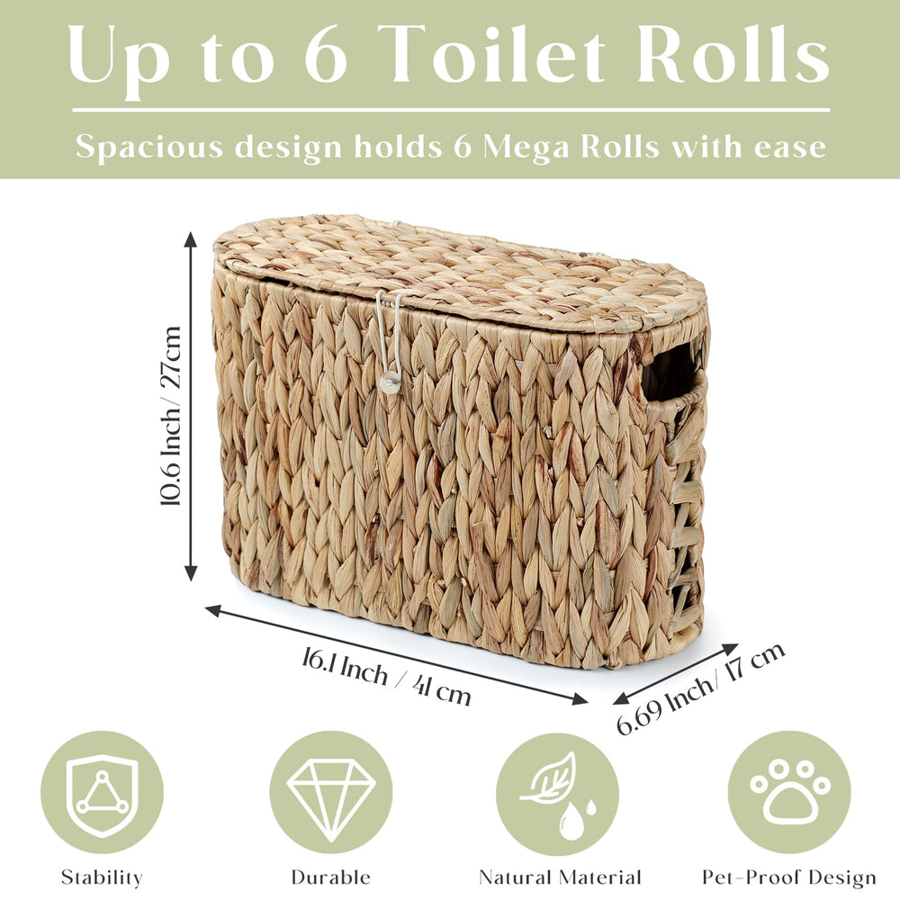 YANGQIHOME panier placé dans une salle de bain montrant intégration décorative