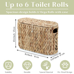 YANGQIHOME panier placé dans une salle de bain montrant intégration décorative