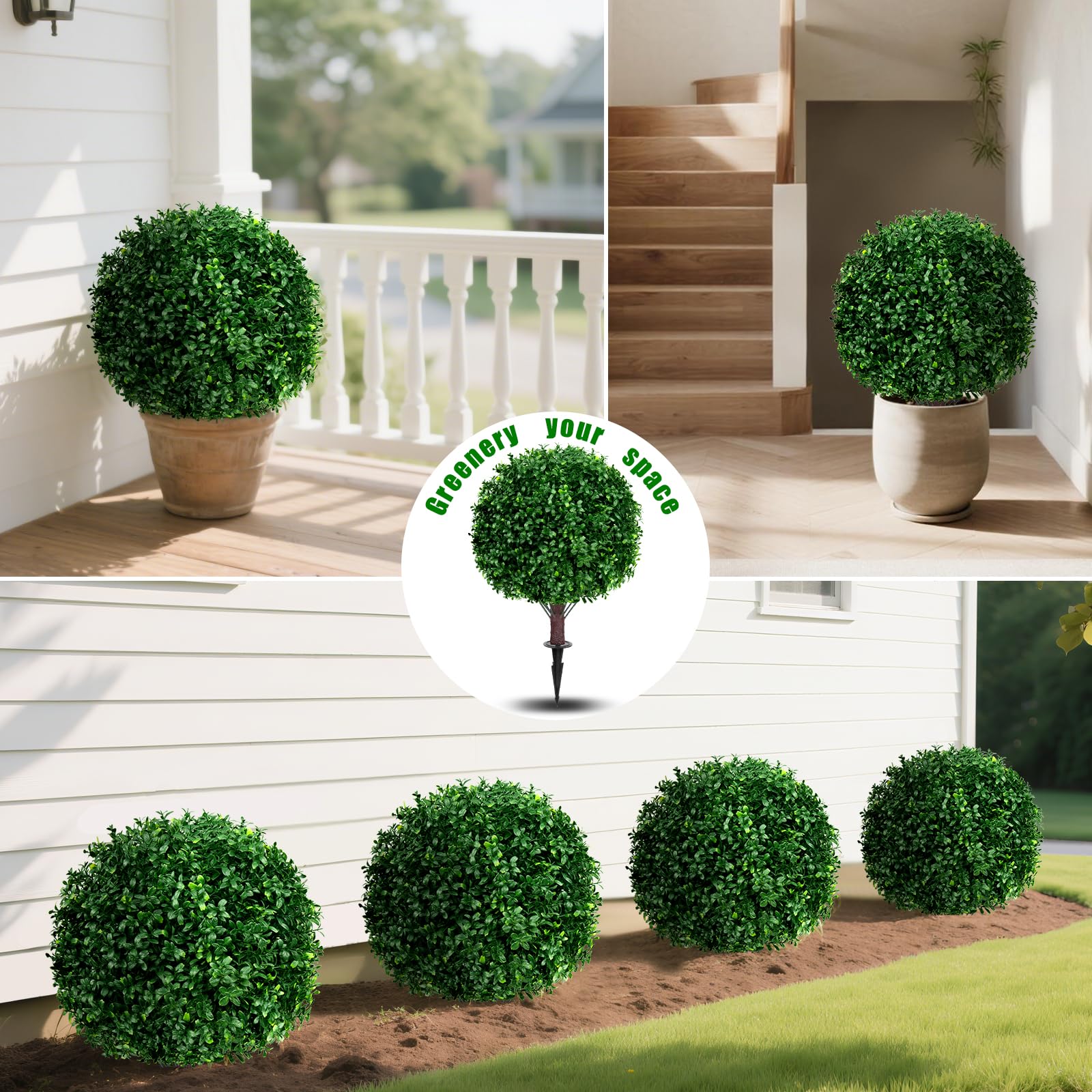Yangrass base et piquet détail pour ancrage stable et installation facile