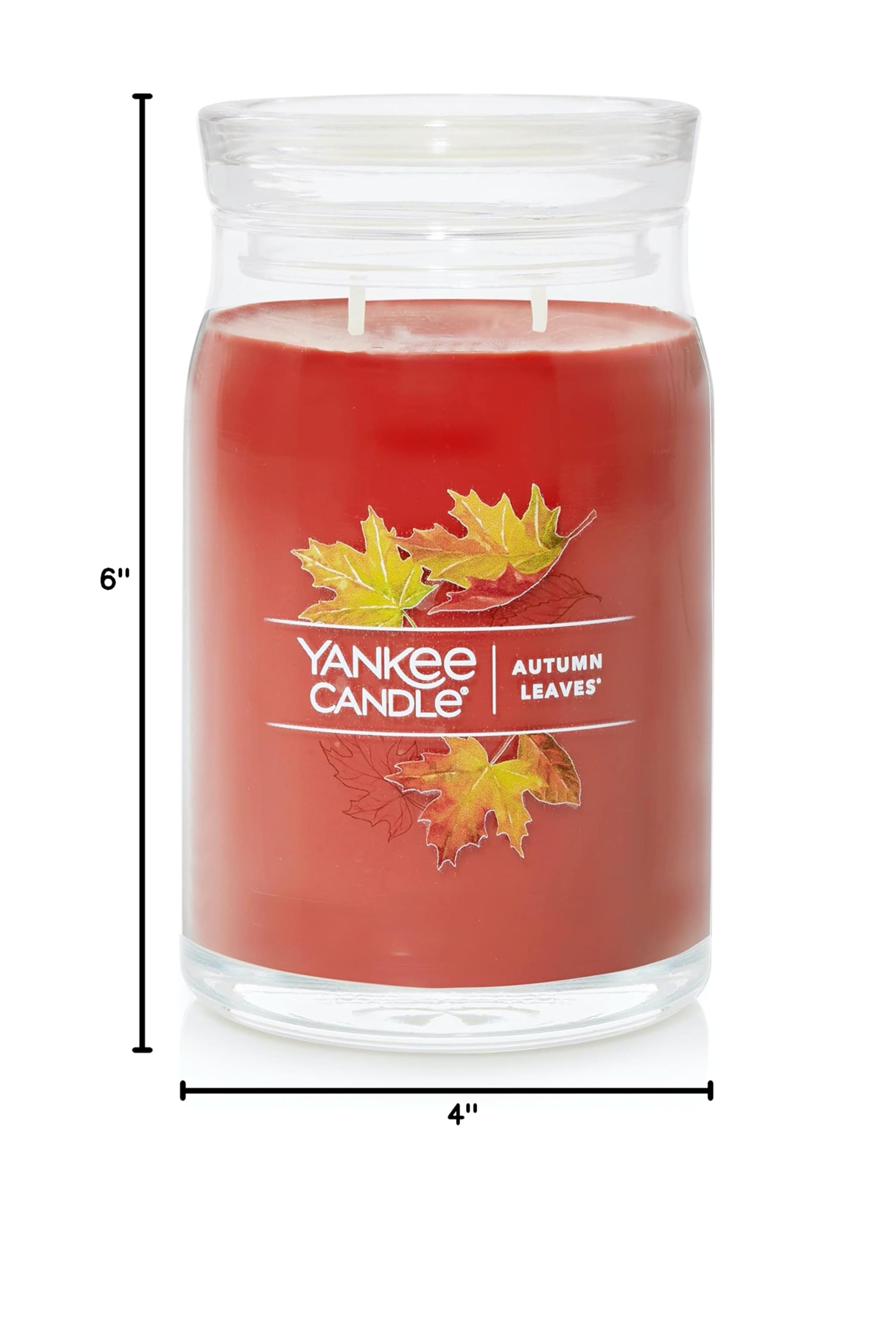 Yankee Candle à l'échelle de la main pour référence taille