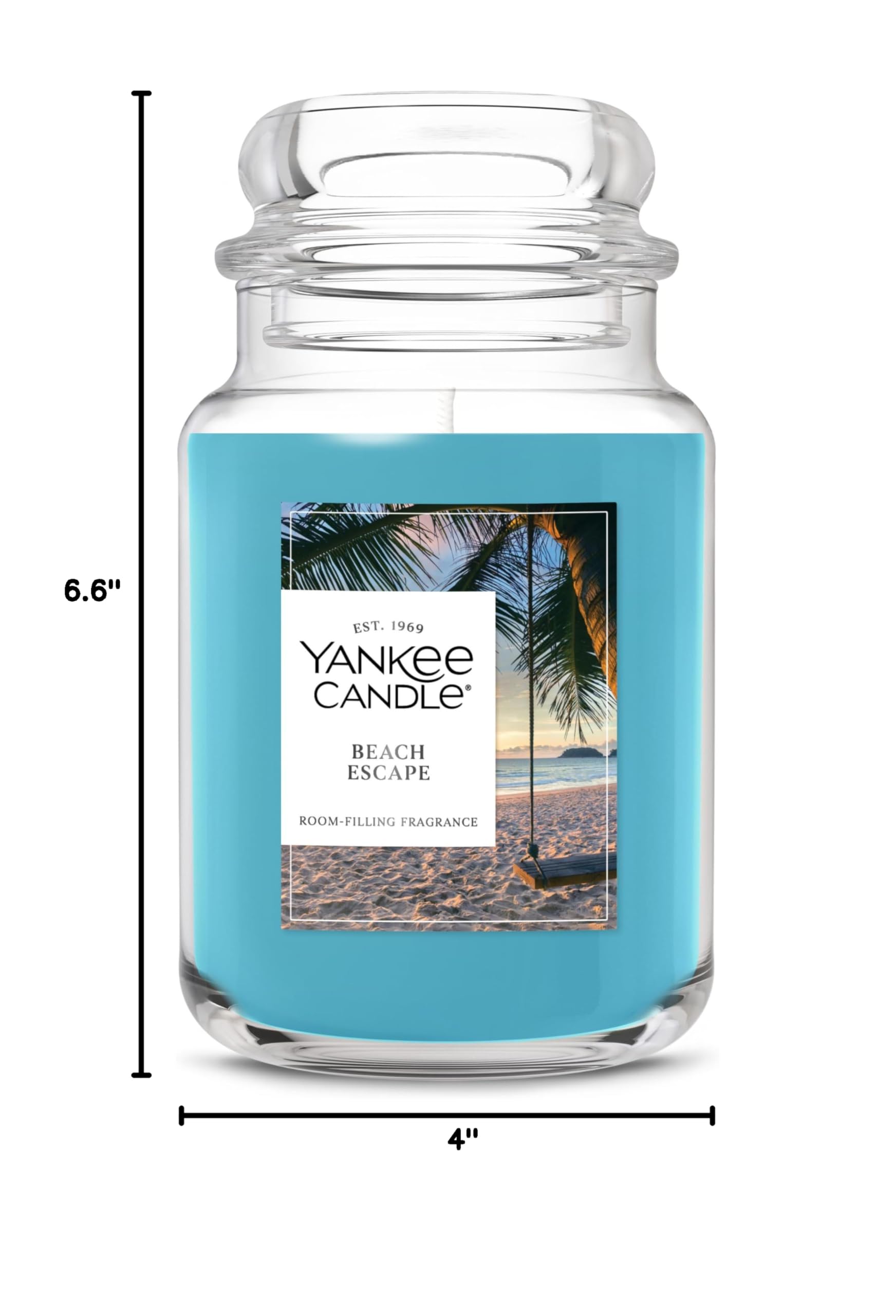 Yankee Candle Beach Escape ingrédients étiquetés, formulation végétale fiable