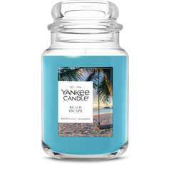 Yankee Candle jar Beach Escape face avant, parfum océan durable