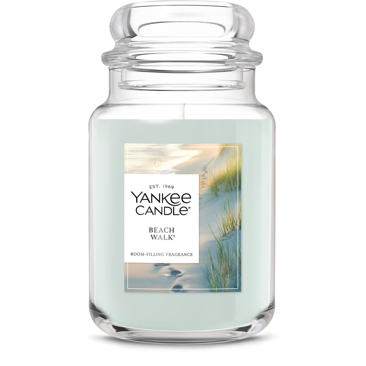 Yankee Candle jarre face montrant l'esthétique et diffusion longue durée