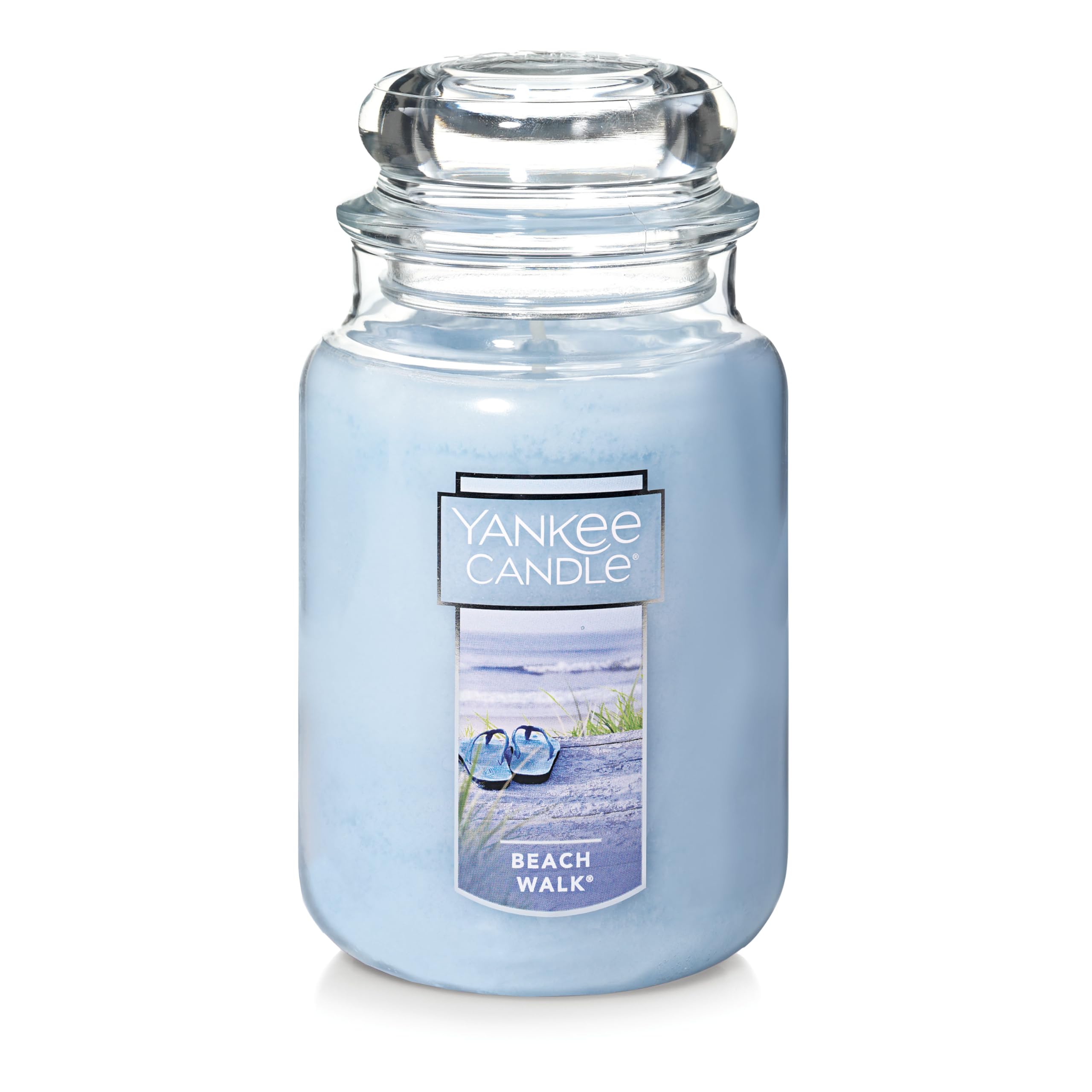 Yankee Candle jarre face montrant couleur et design décoratif pour ambiance