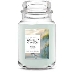 Yankee Candle jarre face montrant l'esthétique et diffusion longue durée