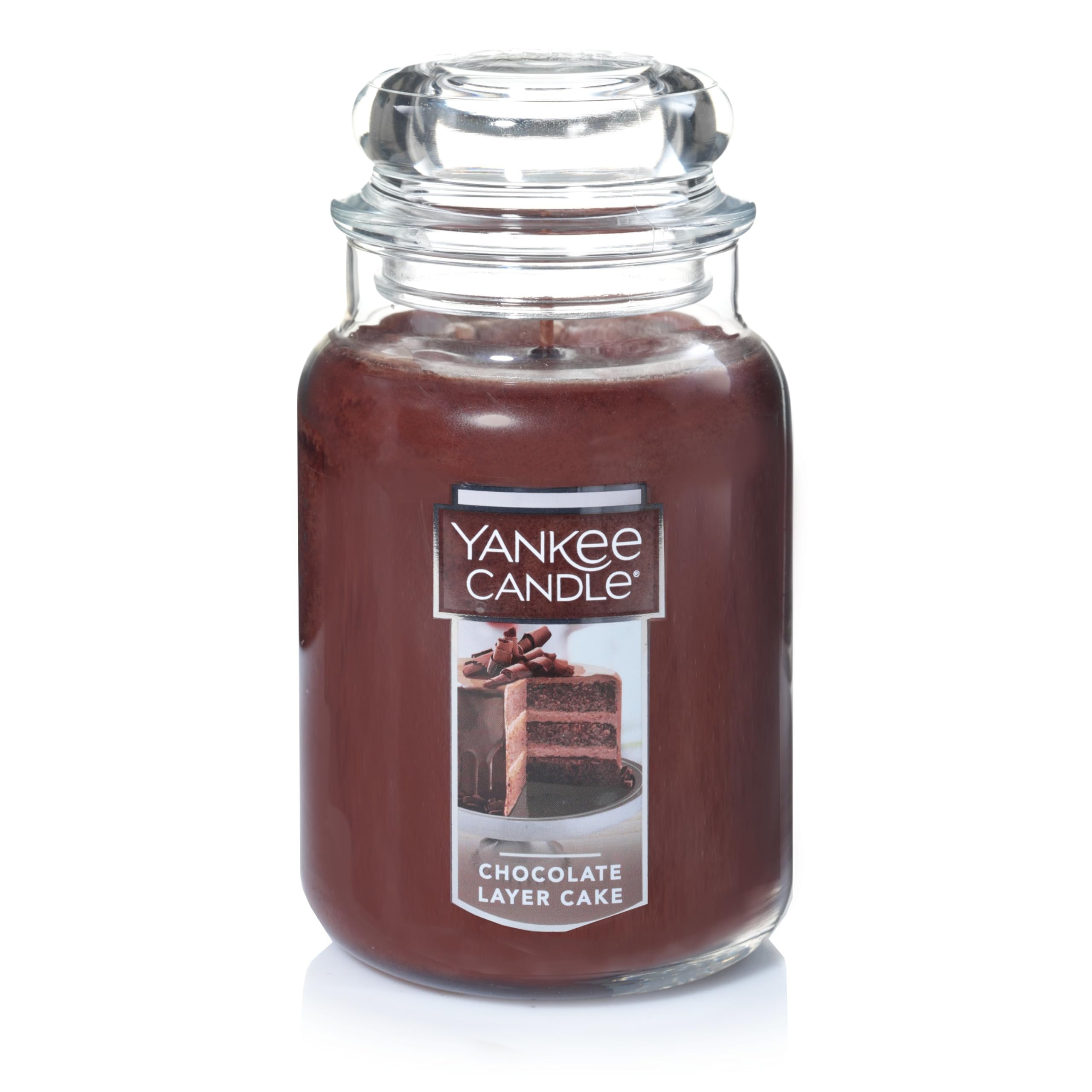 Yankee Candle pot avant affichant l'aspect et le couvercle, ambiance gourmande