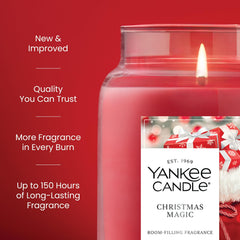 Yankee Candle mèche naturelle en gros plan assurant une flamme régulière
