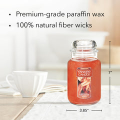 Yankee Candle comparaison de taille 22oz pour évaluer l'échelle