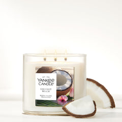 Yankee Candle cire végétale texture montrant combustion propre