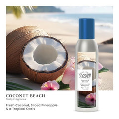 Yankee Candle flacon posé avec noix de coco et ananas, ambiance tropicale