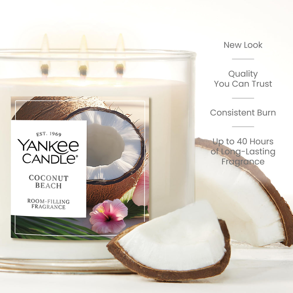 Yankee Candle trois mèches visibles pour diffusion plus large