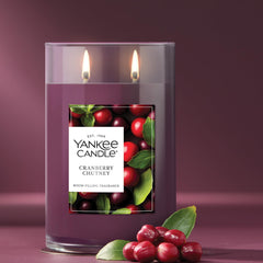 Yankee Candle couvercle brossé argent, protège la cire et garde le parfum