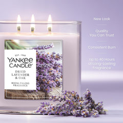 Yankee Candle trois mèches naturelles assurant une diffusion uniforme