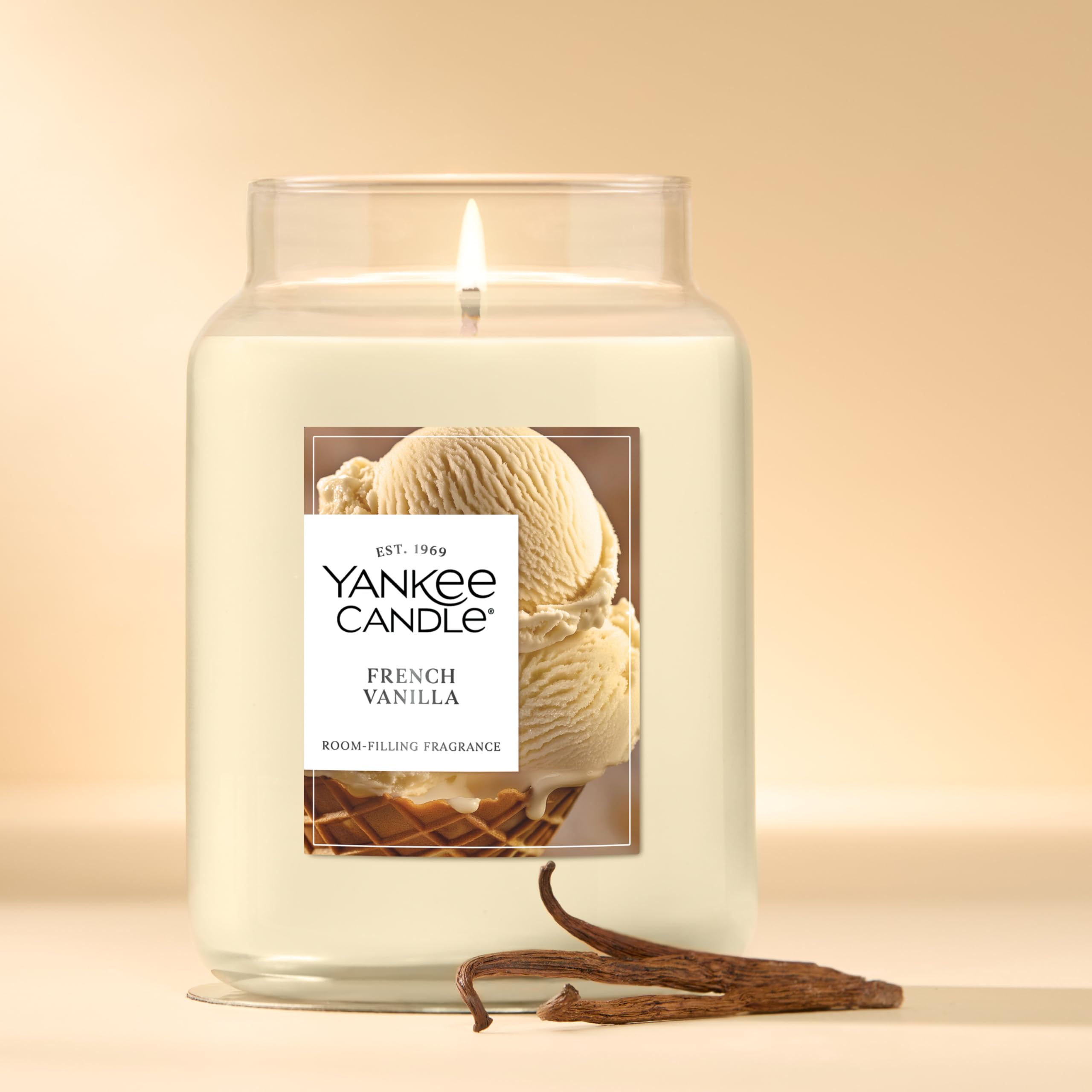 Yankee Candle bougie allumée ambiance diffusant chaleur et parfum