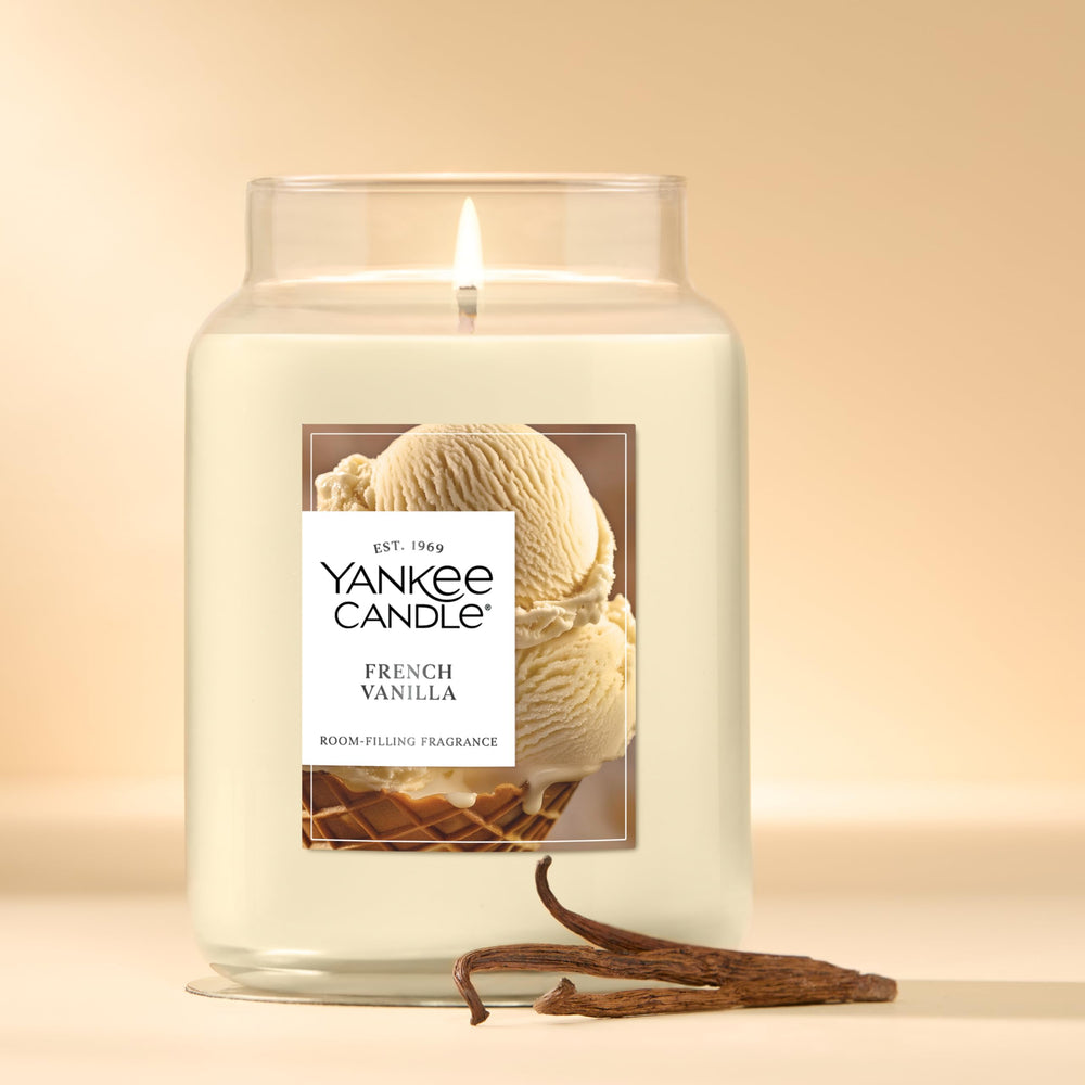 Yankee Candle bougie allumée ambiance diffusant chaleur et parfum