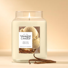 Yankee Candle bougie allumée ambiance diffusant chaleur et parfum