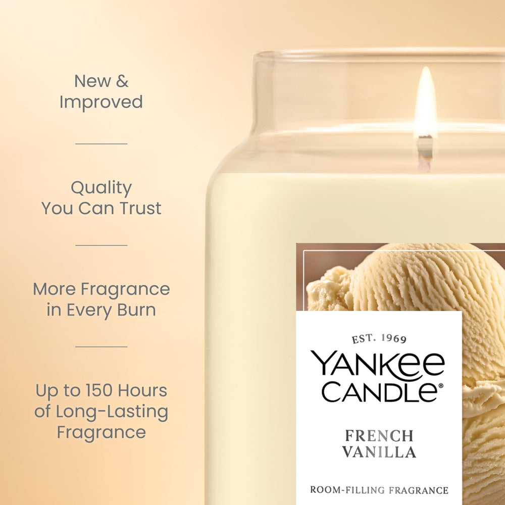 Yankee Candle cire texture gros plan montrant finition lisse et pureté