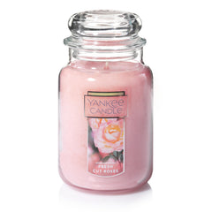Yankee Candle face avant du grand bocal montrant design et couleur apaisante