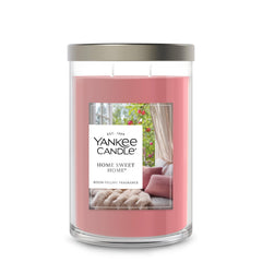 Yankee Candle photophore face avant présentant un design élégant et informatif