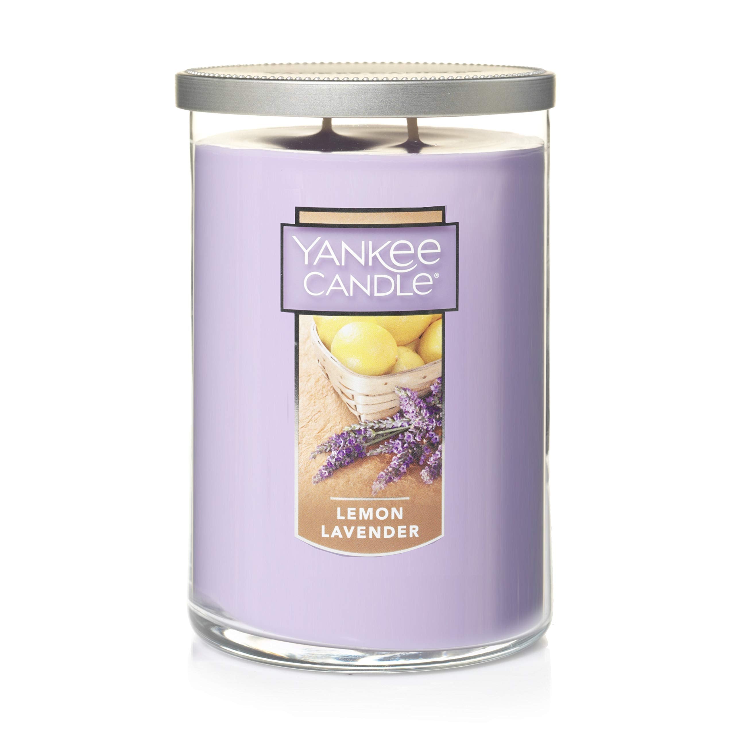 Yankee Candle tumblers face montrant le verre et parfum accueillant