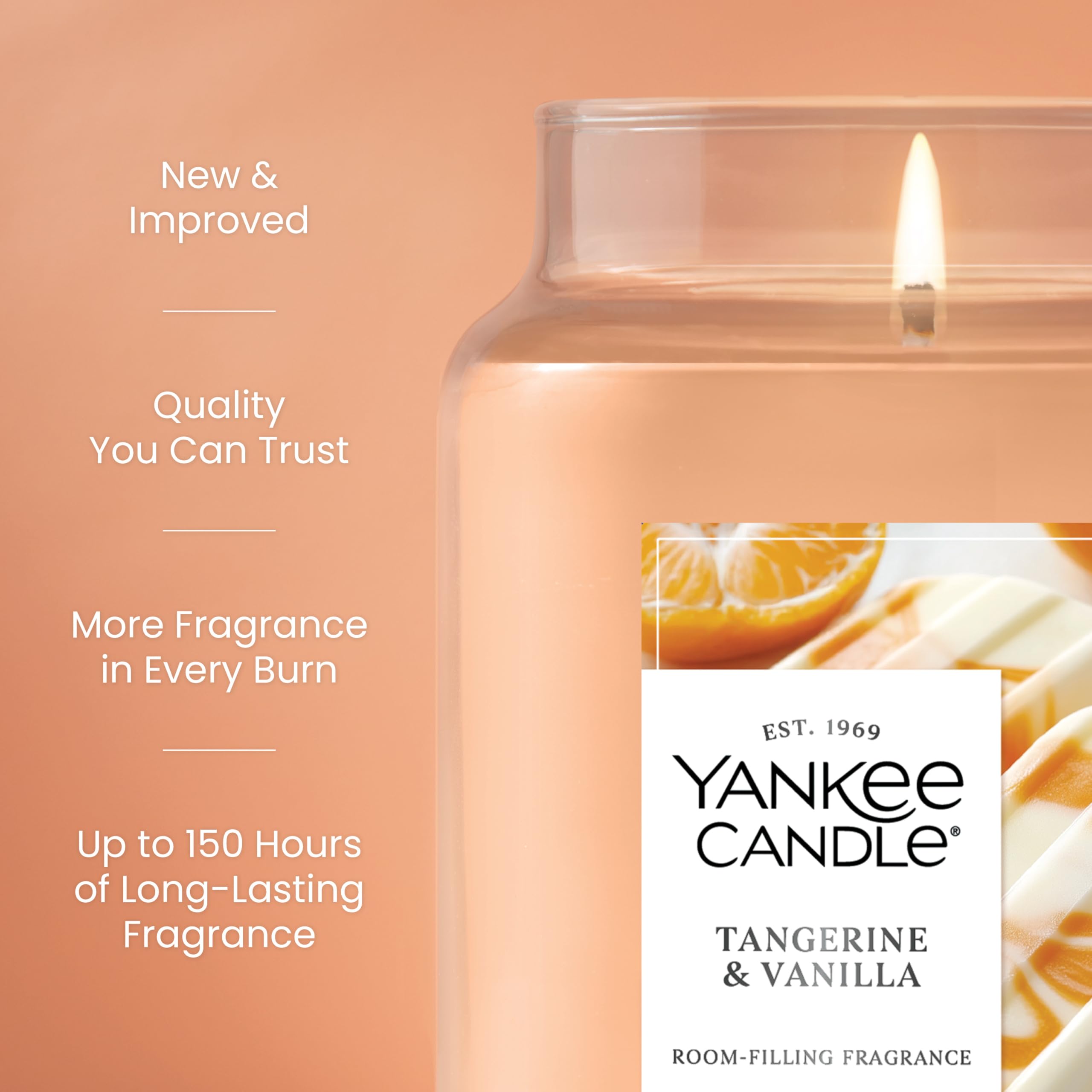 Yankee Candle gros plan sur cire et mèche montrant combustion propre