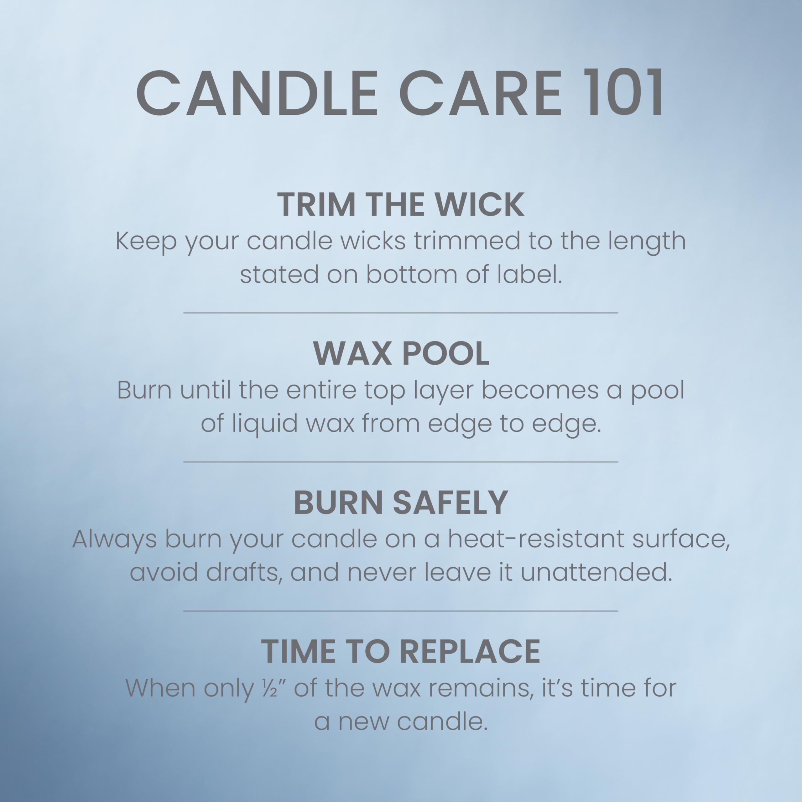Yankee Candle texture de cire végétale montrant une combustion propre