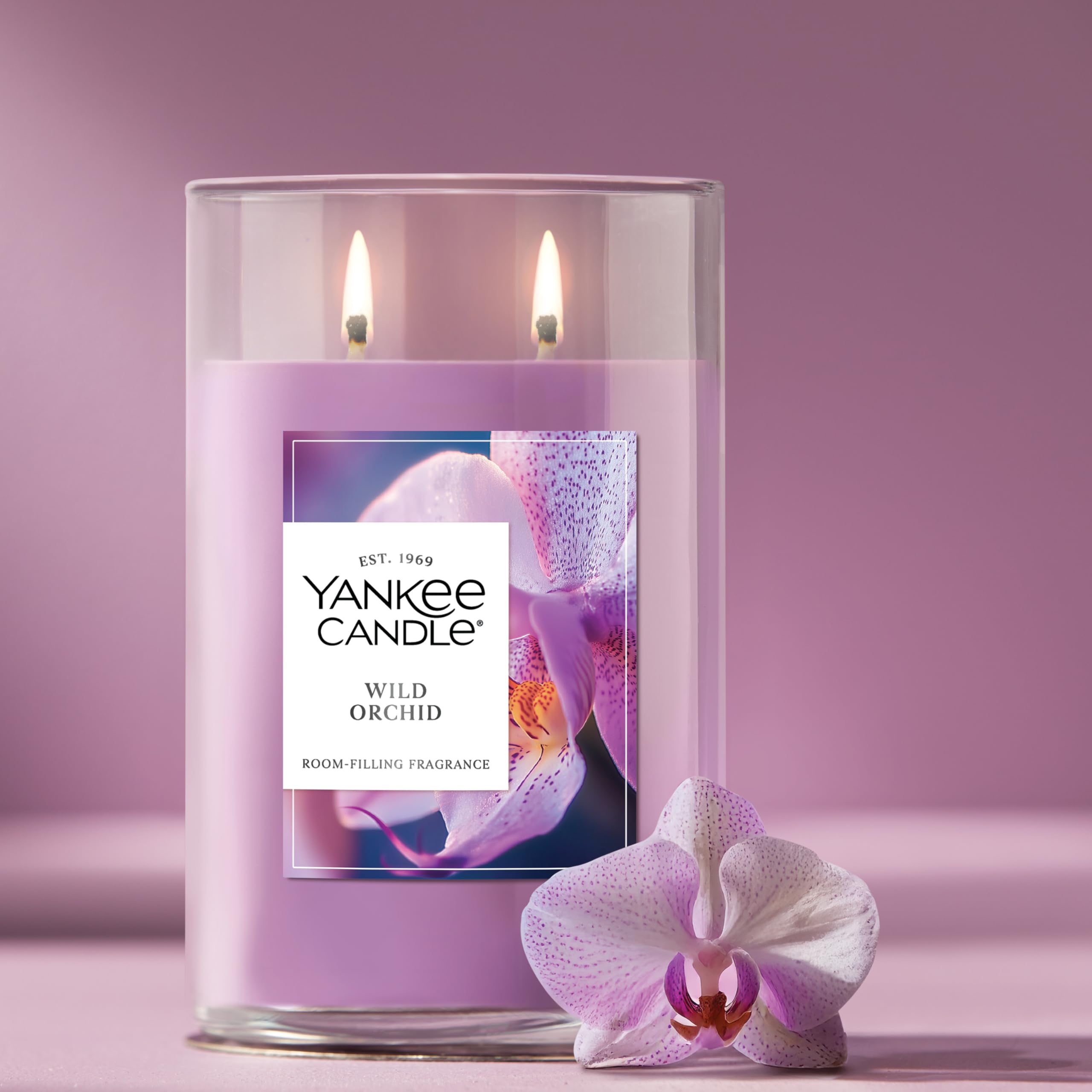 Yankee Candle Wild Orchid cire couleur texture, aspect premium et uniforme