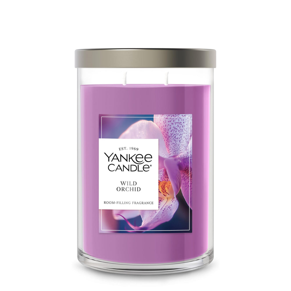 Yankee Candle Wild Orchid tumbler devant, design élégant pour décoration