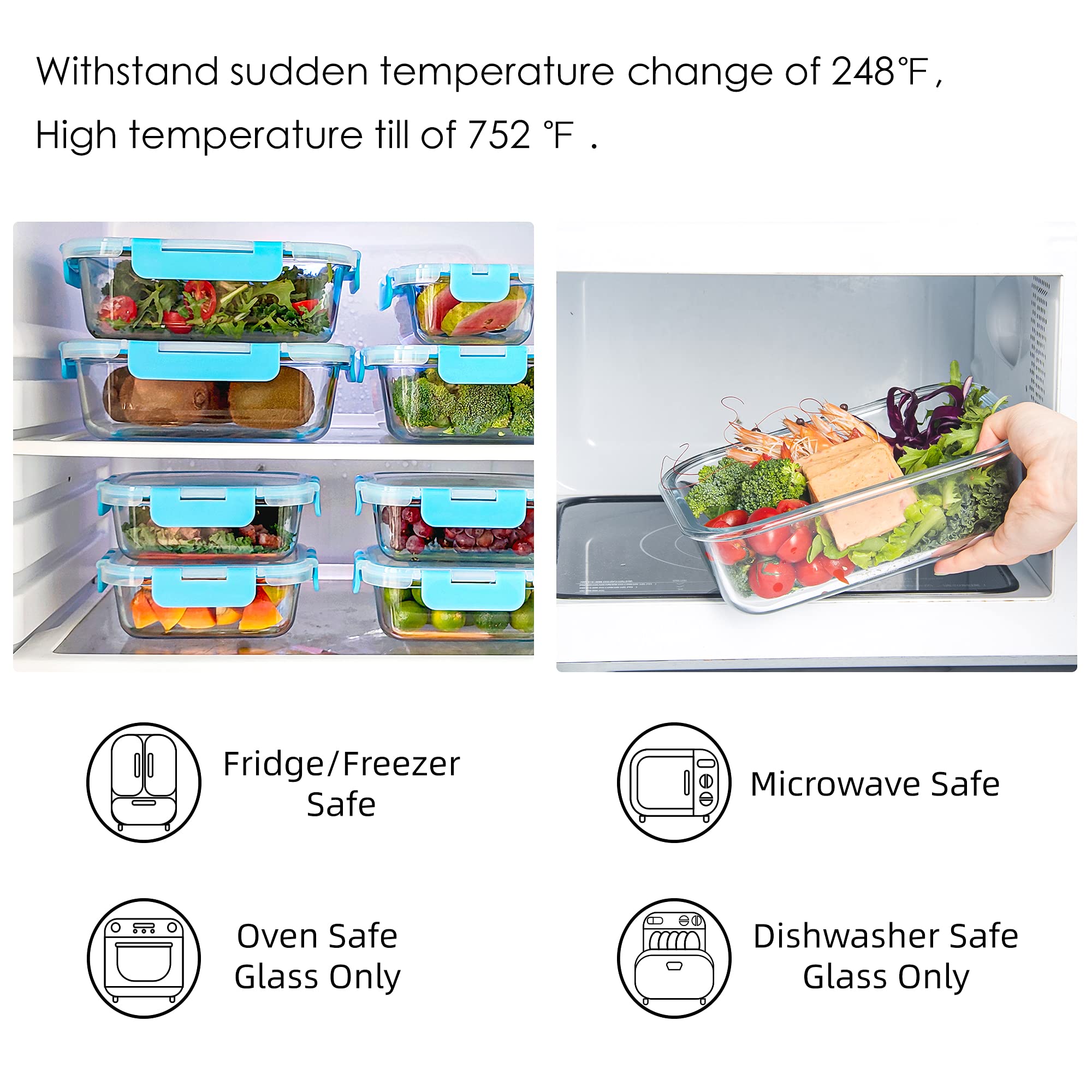 YARYOUNG contenant avec repas prêt à emporter pratique pour déjeuner