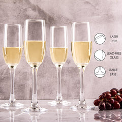 YARYOUNG flûtes sur table décorée renforçant esthétique de réception