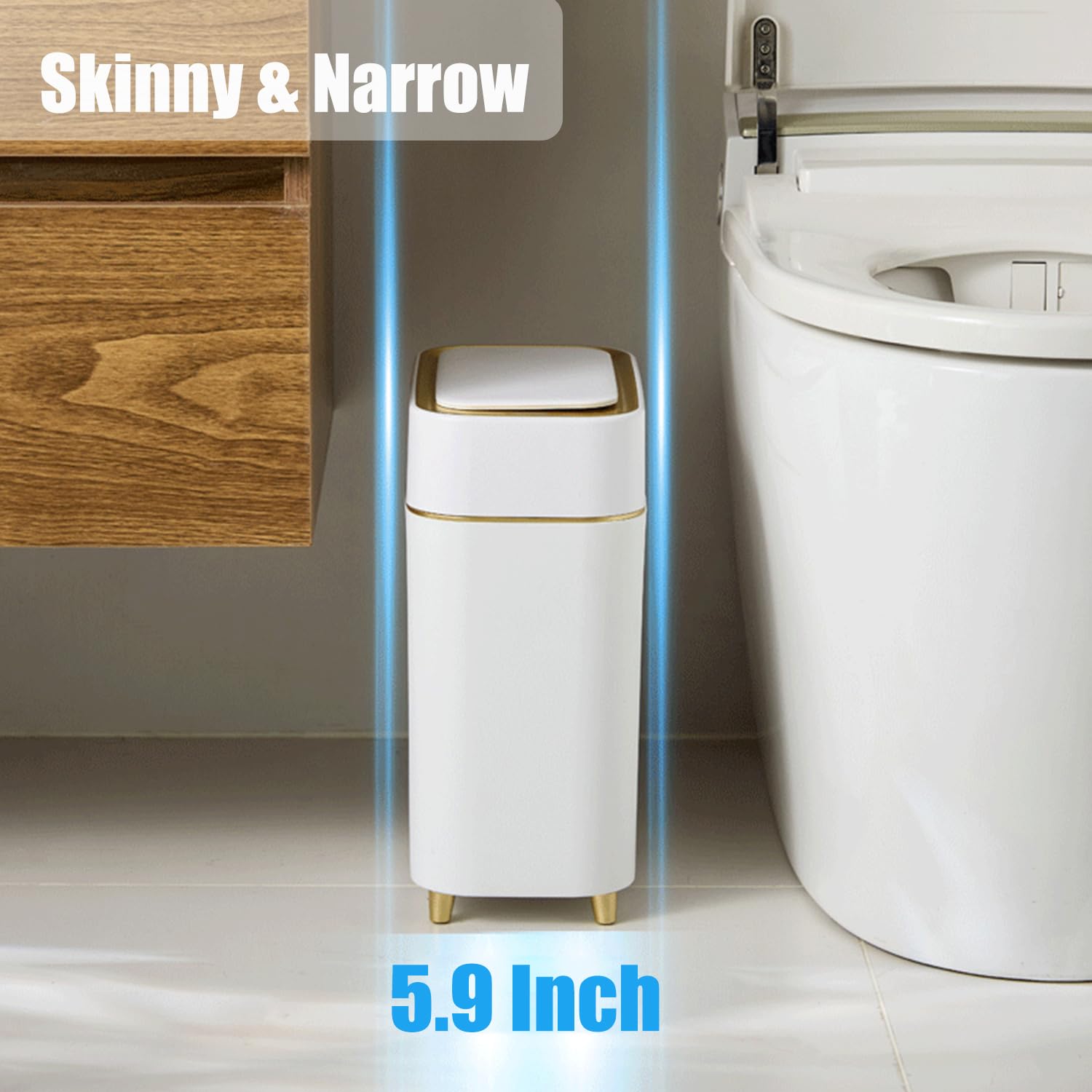 Yatmung poubelle profil ultrafin 5,9" optimisation espace