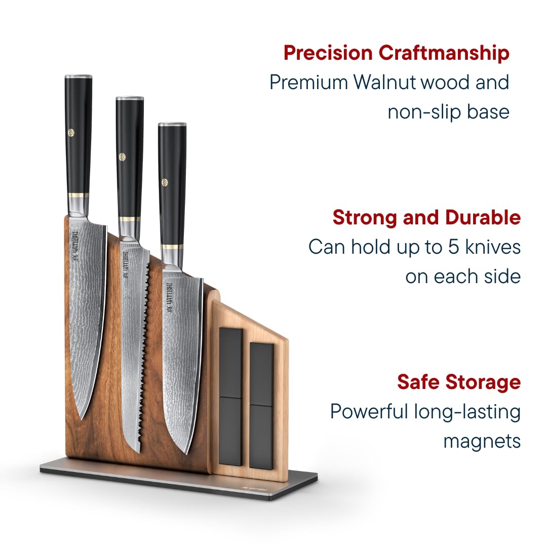 Yatoshi Knives comparaison de taille illustrant échelle et polyvalence des lames