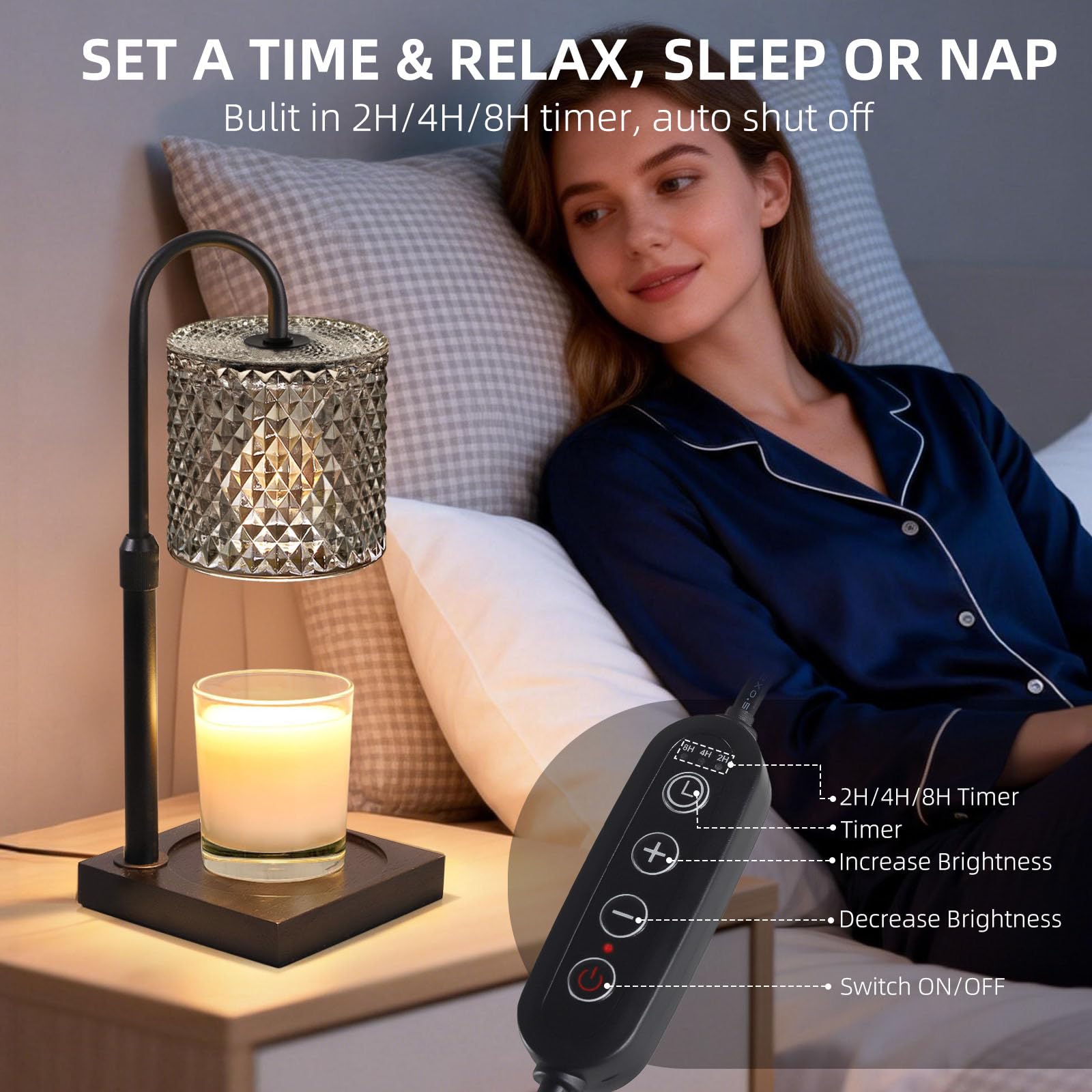YAYIT lampe chauffe-bougie bougie en place diffuse parfum sans flamme