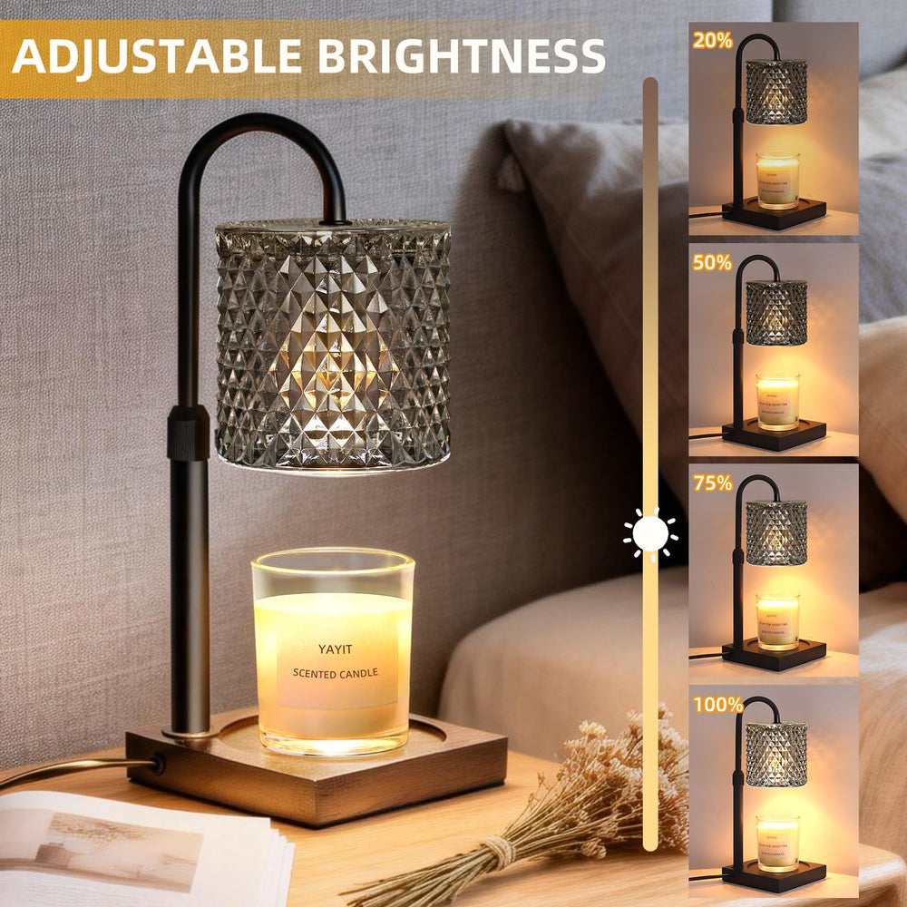 YAYIT lampe chauffe-bougie détails minuterie variateur pour contrôle précis