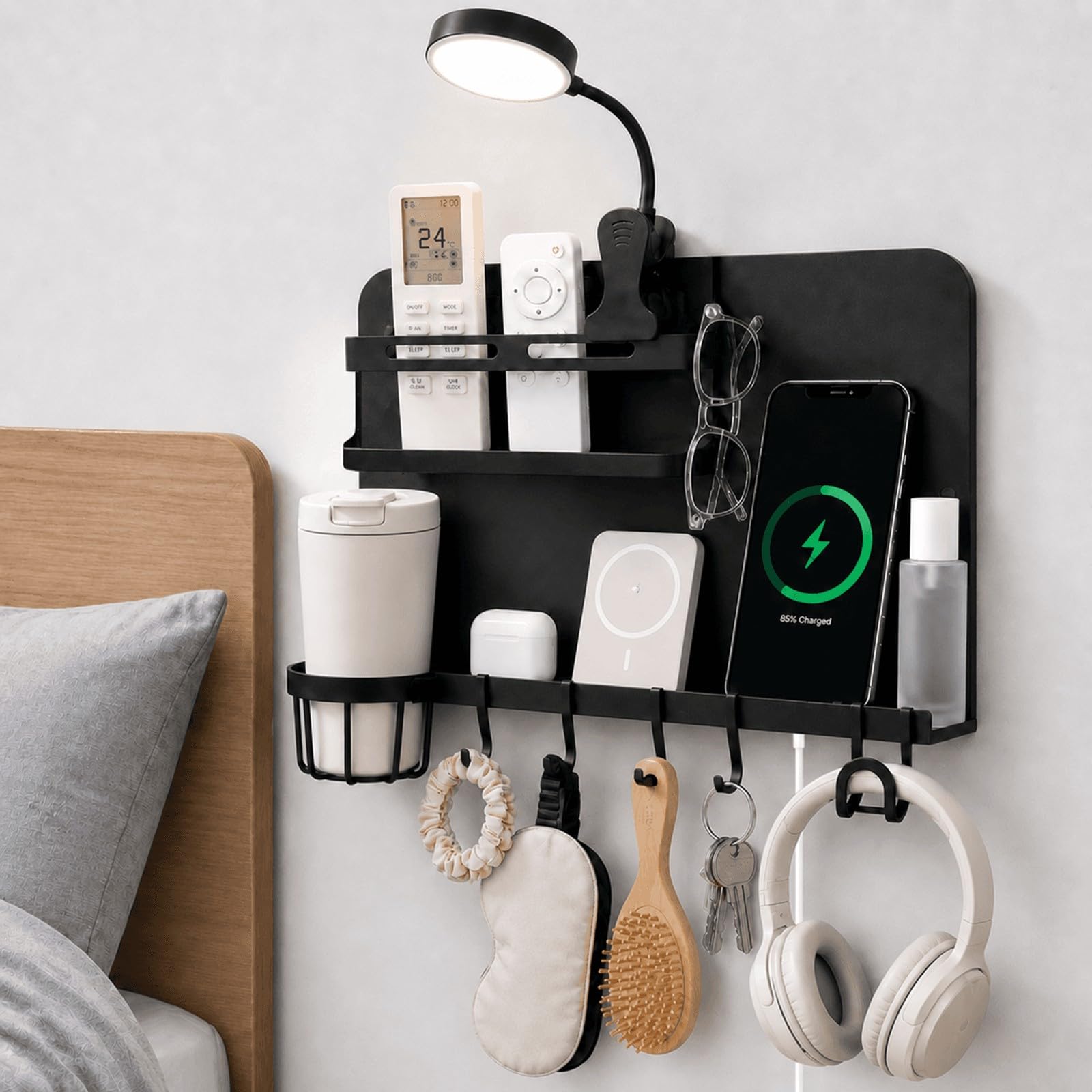 Yaztops étagère murale face, rangement compact et accessible