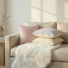 YCOLL gros plan texture lin-coton, visuellement durable et douce