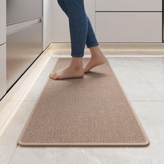 YDKGL tapis devant évier marron protégeant le sol pour un nettoyage facile