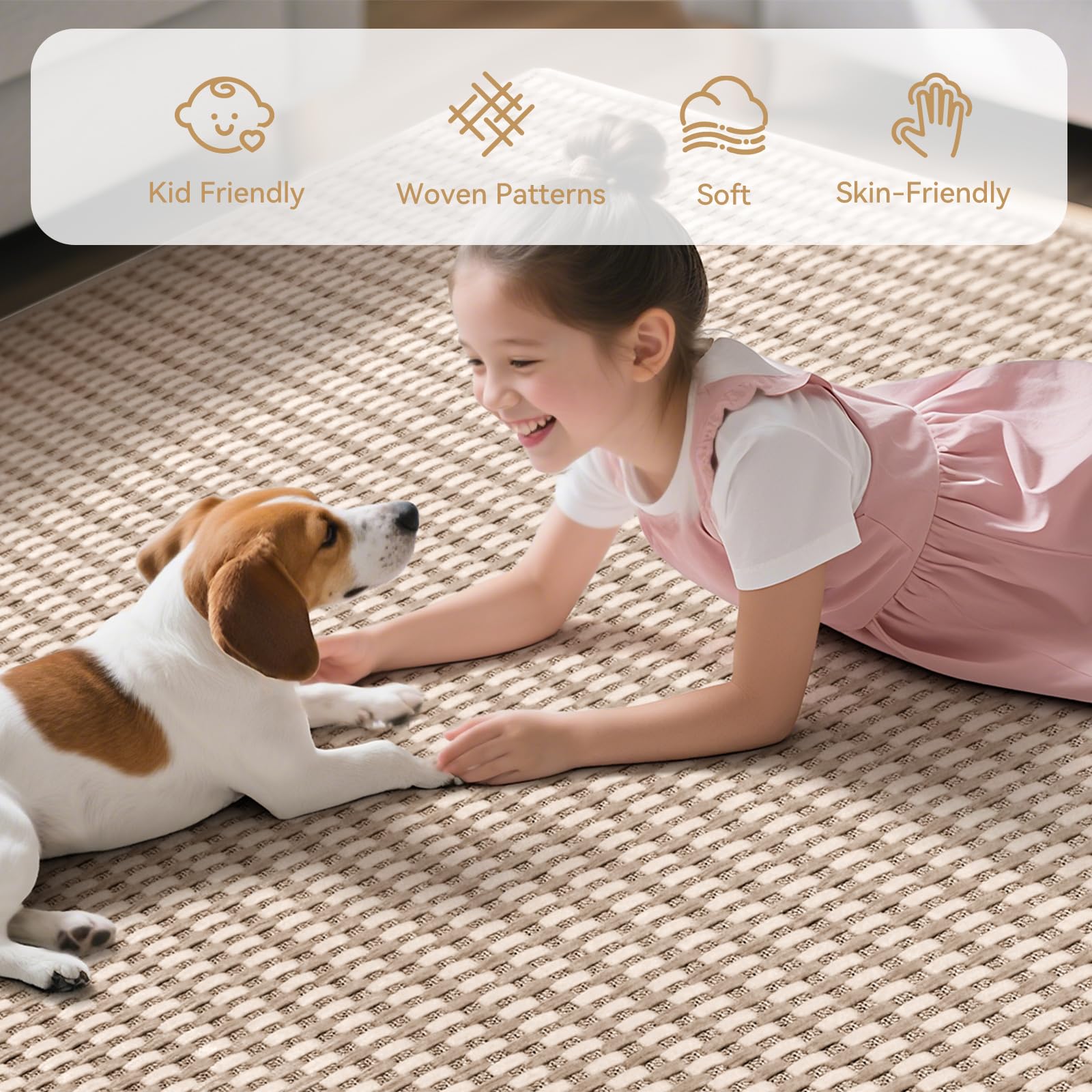 YDKGL tapis posé en cuisine apportant chaleur et protection au sol