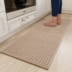 YDKGL vue face avant du tapis marron protège sol et décor élégant