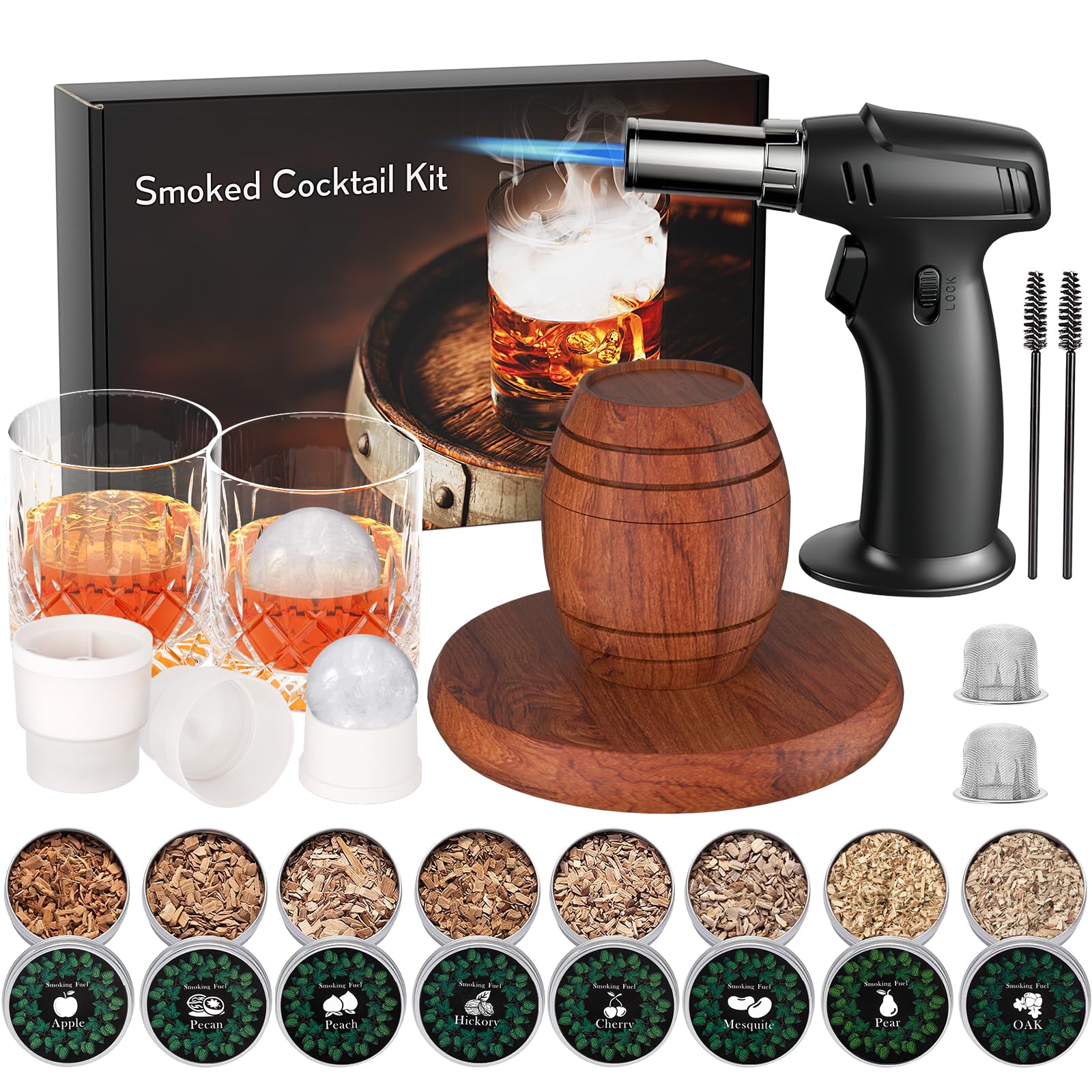 Yecuip coffret face avant montrant le design baril et qualité cadeau